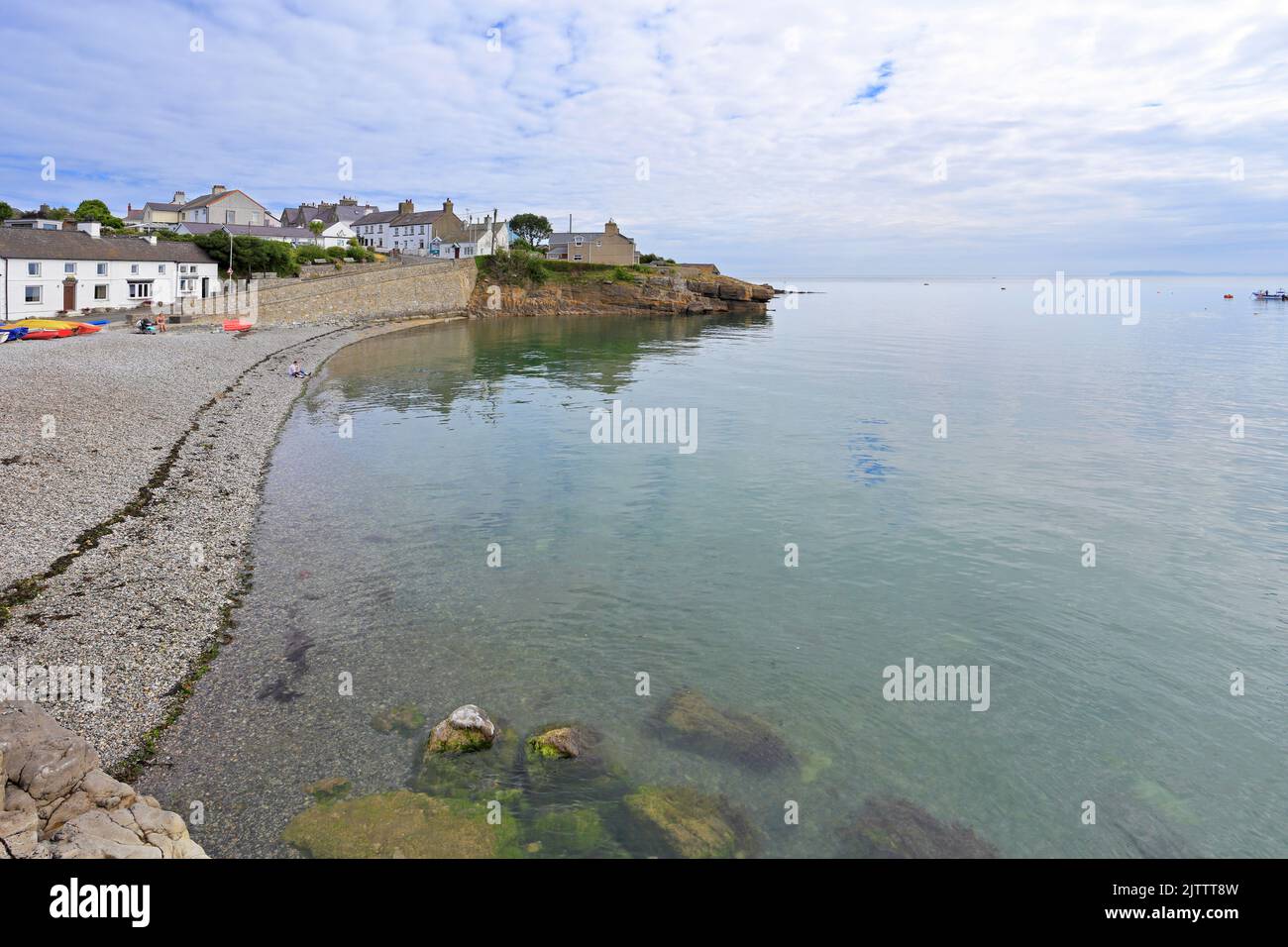 Port de Moelfre, île d'Anglesey, Ynys mon, pays de Galles du Nord, Royaume-Uni. Banque D'Images