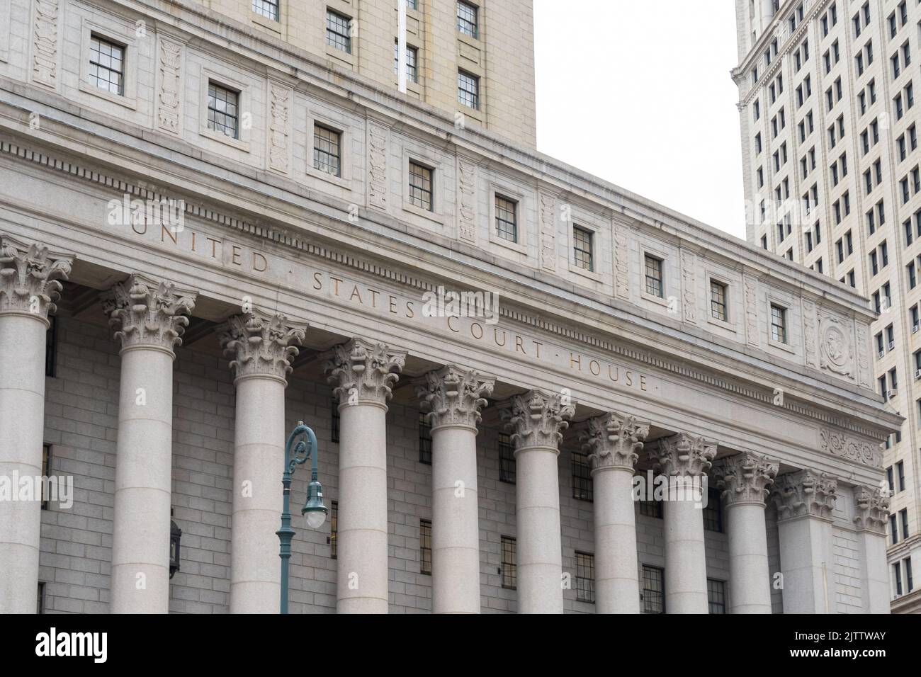 Thurgood Marshall Palais de justice des États-Unis à New York, NY, États-Unis Banque D'Images