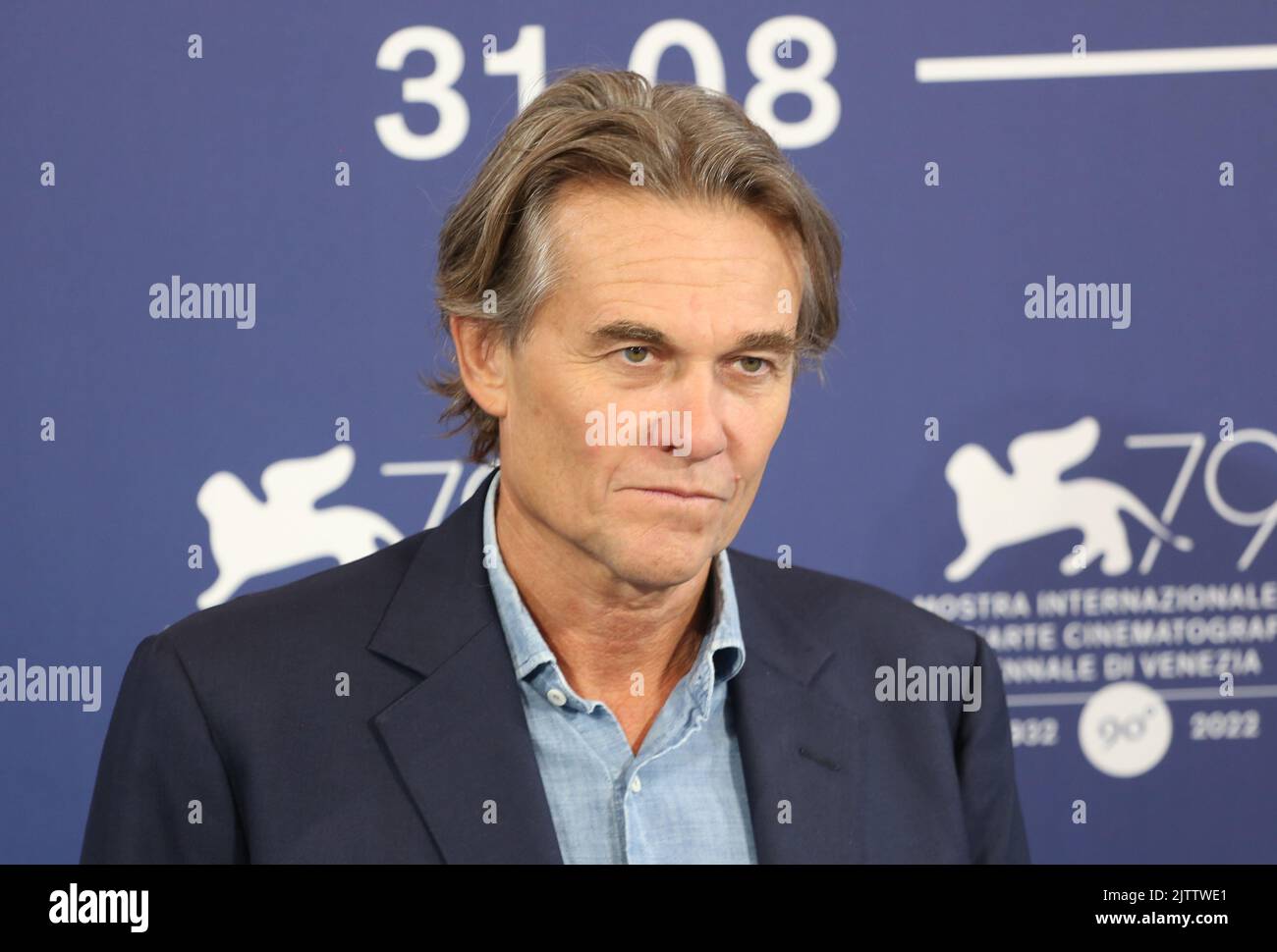 Venise, Italie, 1st septembre 2022, le directeur Christopher Sharp au photocall du film Bobi Wine: Président du ghetto au Festival du film de Venise 79th en Italie. Credit: Doreen Kennedy/Alamy Live News Banque D'Images