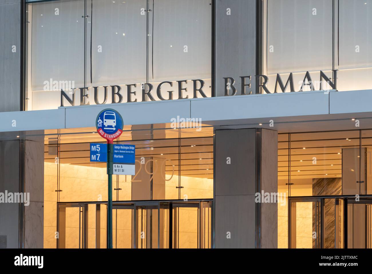 Siège de Neuberger Berman à New York, États-Unis. Banque D'Images