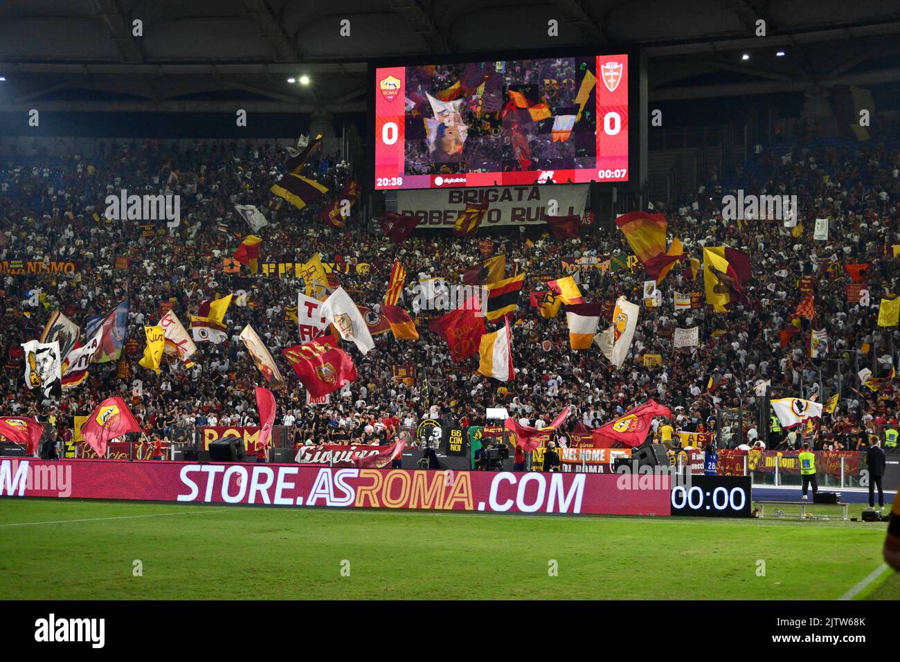 Rome, Italie, Italie. 30th août 2022. Pendant le 4th jour de la série A Championship entre A.S. Roma vs A.C. Monza le 30th août 2022 au Stadio Olimpico à Rome, Italie. (Credit image: © Domenico Cippitelli/Pacific Press via ZUMA Press Wire) Banque D'Images