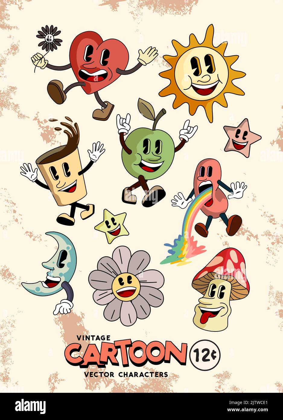 une-collection-de-personnages-de-dessin-anim-joyeux-de-style-r-tro