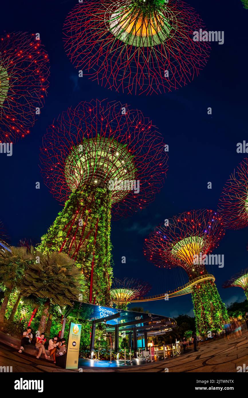 Festival de la mi-automne de Gardens by the Bay 2022. Les lanternes à thème de la Réunion. Banque D'Images