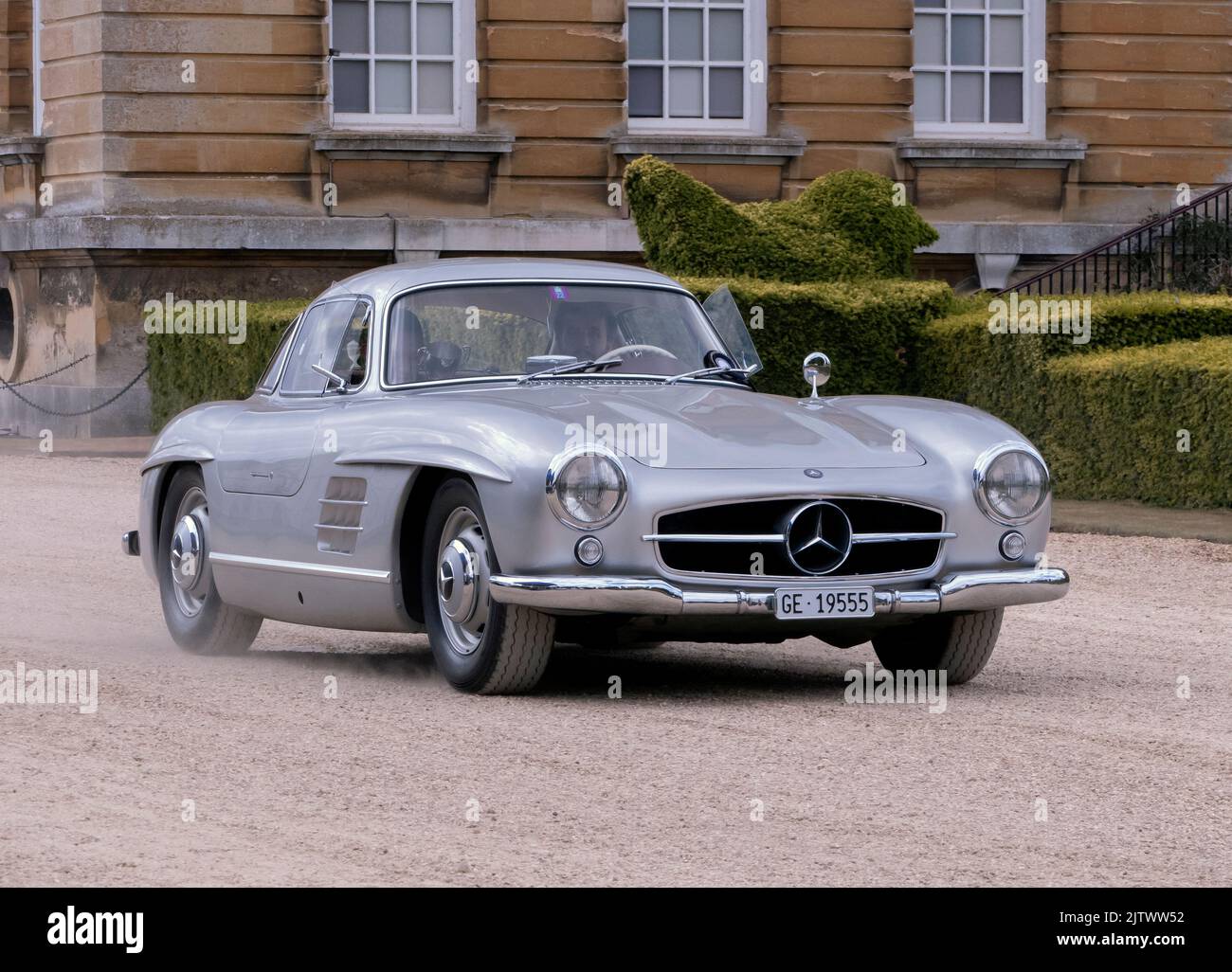 Mercedes-Benz 300SL Gullwing au salon Prive Concours au Blenheim Palace Oxfordshire Royaume-Uni Banque D'Images