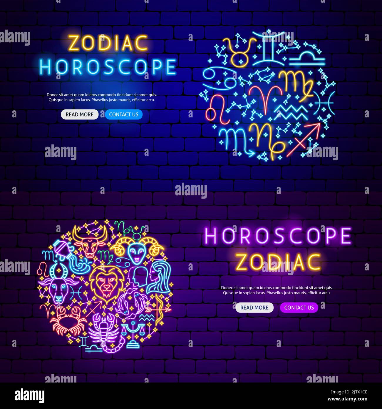 Bénéons de l'horoscope du zodiaque Illustration de Vecteur