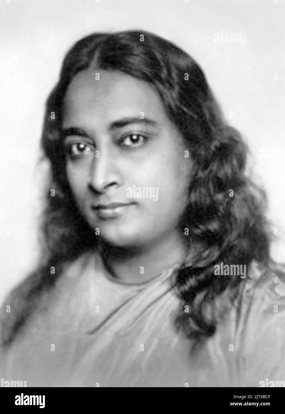 Paramahansa Yogananda (Gorakhpur, 5 janvier 1893 meurt à Los Angeles, 7 mars 1952). Il était un gourou hindou, précurseur du yoga en Occident. Il Banque D'Images