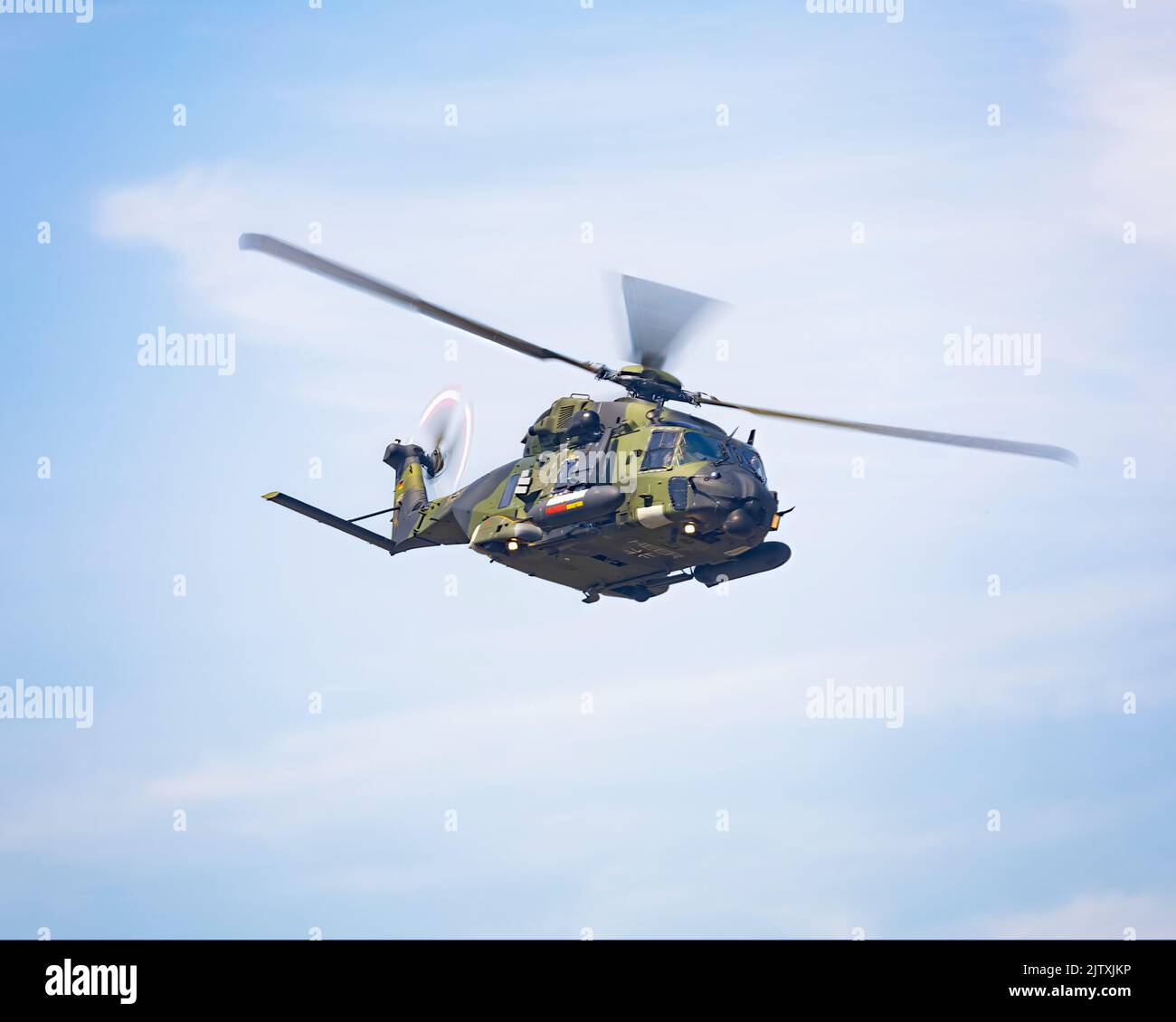 NHIndustries NH90 hélicoptère multirôle à l'exposition au Royal International ait Tattoo 2022 Banque D'Images