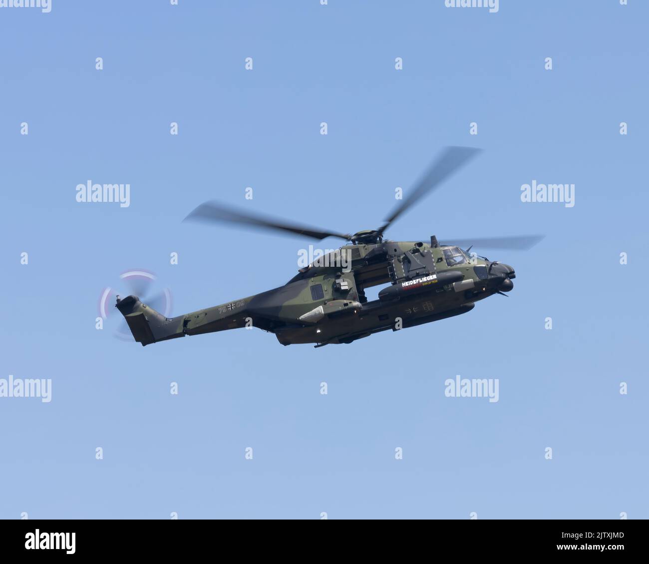 NHIndustries NH90 hélicoptère multirôle à l'exposition au Royal International ait Tattoo 2022 Banque D'Images
