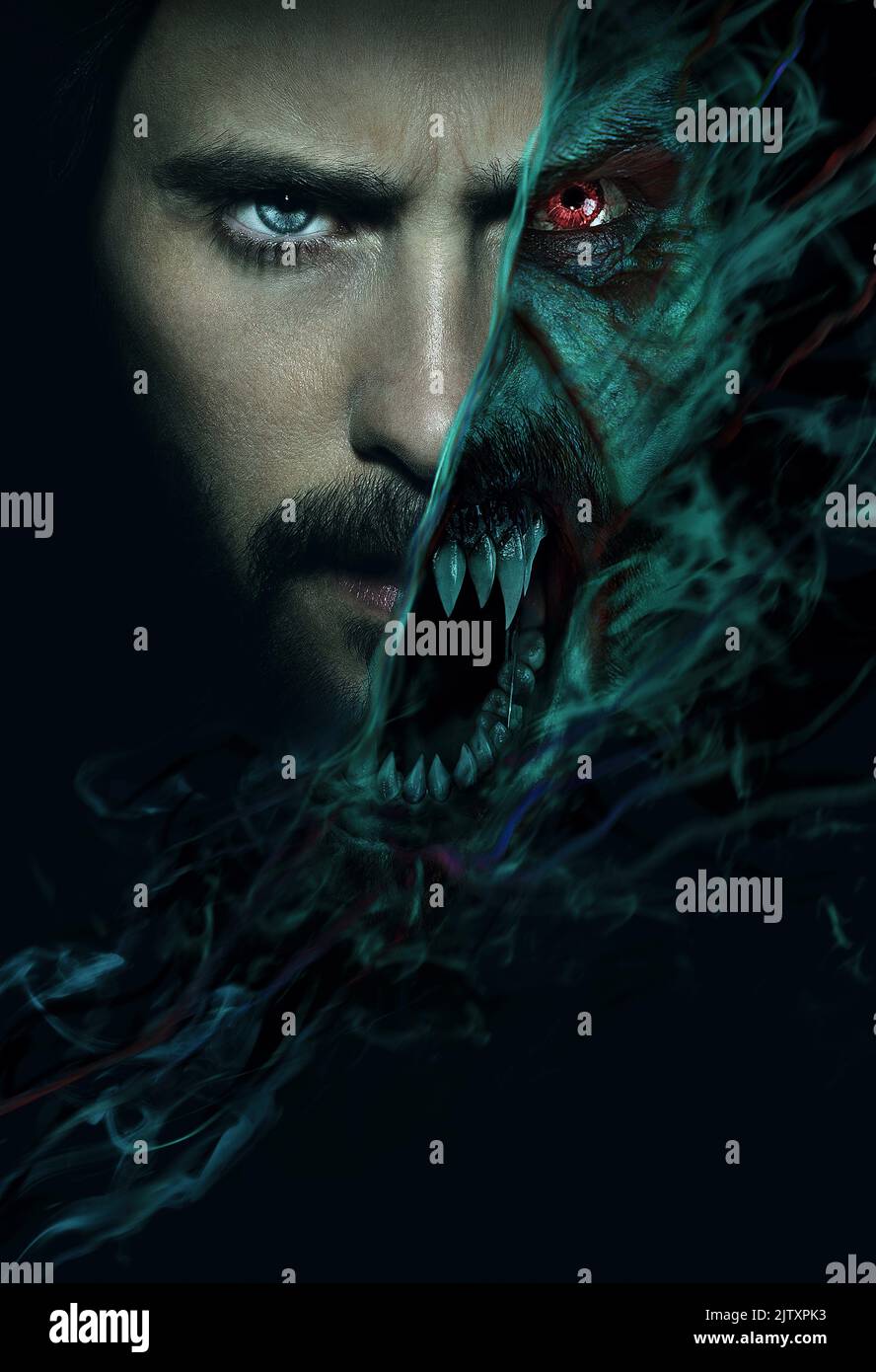 Année Morbius : 2022 Etats-Unis Directeur : Daniel Espinosa Jared Leto Poster (Key Art) Banque D'Images