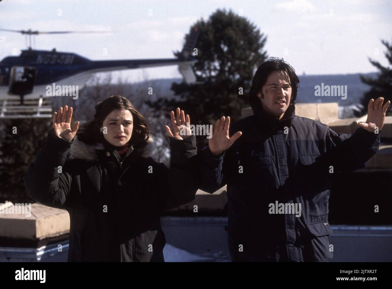 Réaction en chaîne Année : 1996 USA Keanu Reeves, Rachel Weisz Réalisateur : Andrew Davis Banque D'Images