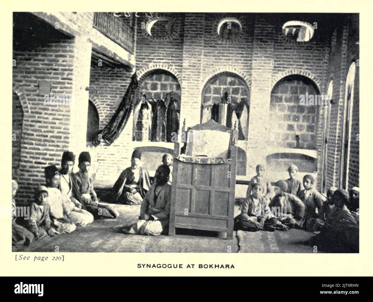 Synagogue à Boukhara du livre « Juifs dans de nombreuses terres » d'Adler, Elkan Nathan, 1861-1946; Jewish publication Society of America Date de publication 1905 Banque D'Images