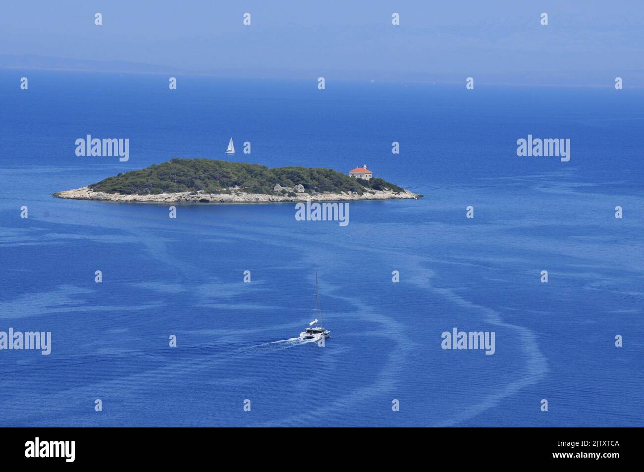 Île vis Croatie Banque D'Images