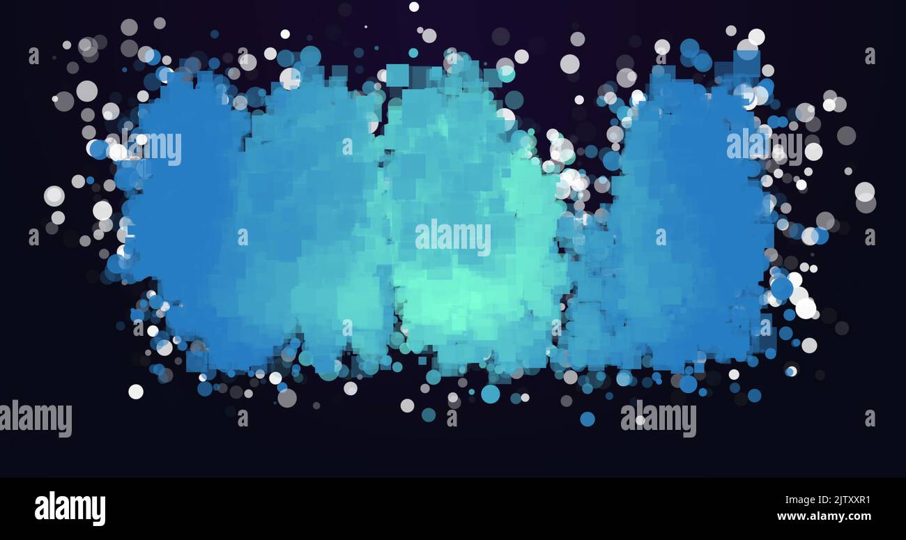 Illustration du texte nft sur fond noir avec contour bleu et blanc brillant Banque D'Images