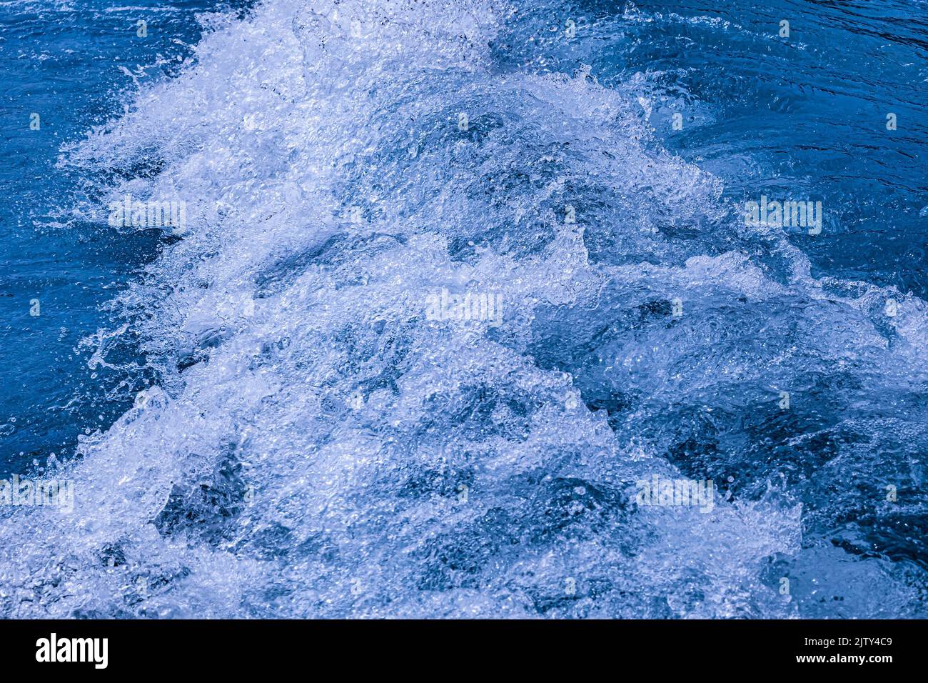 Texture de fond bleu abstrait avec eau et vagues Banque D'Images