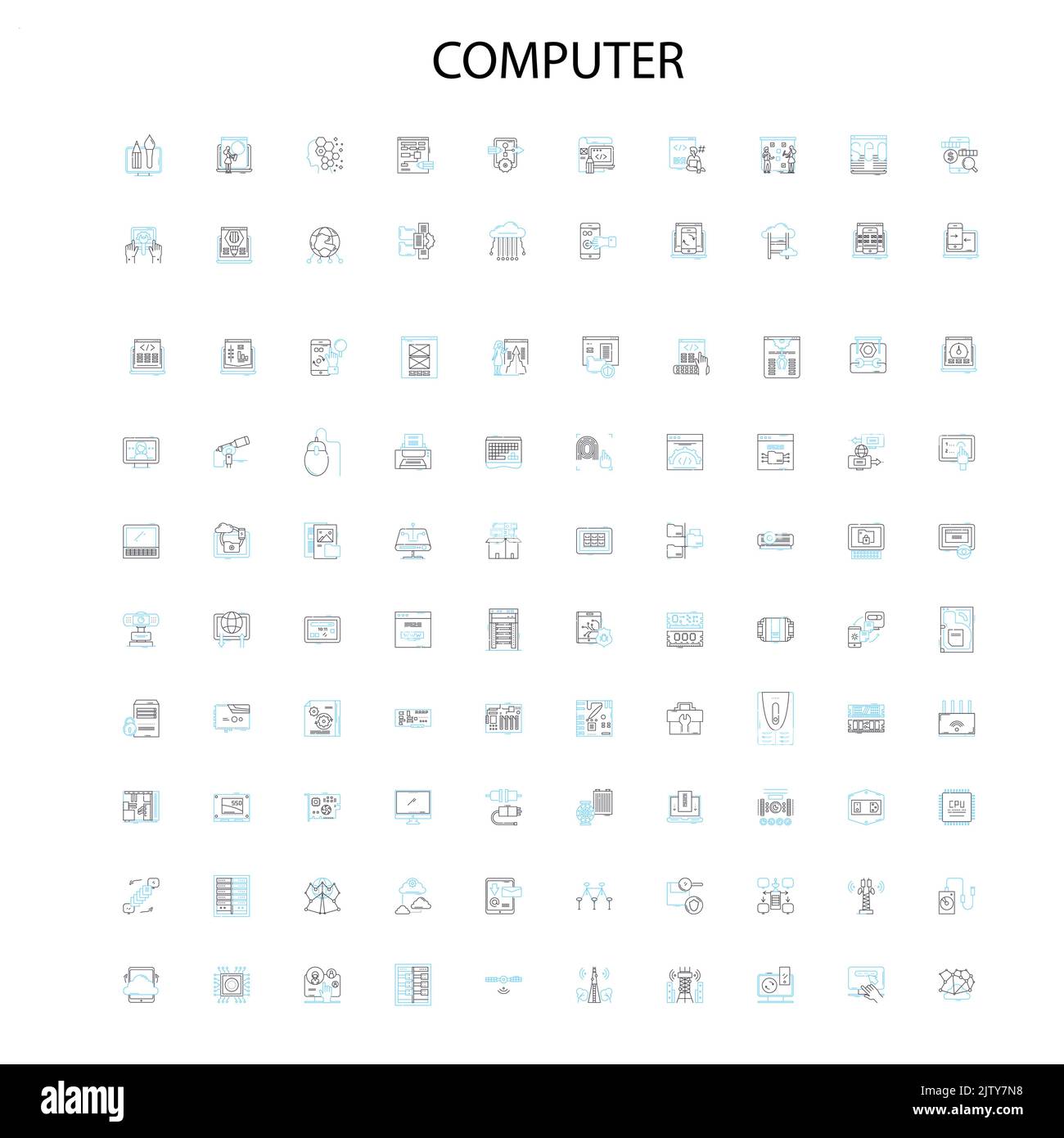 Symboles informatiques Banque d'images vectorielles - Alamy
