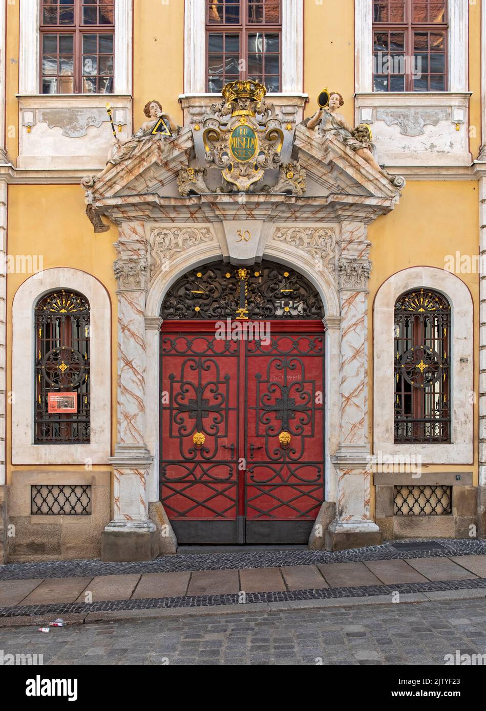 Portail de la Maison baroque (Barockhaus), Neissstrasse, Görlitz, Allemagne Banque D'Images