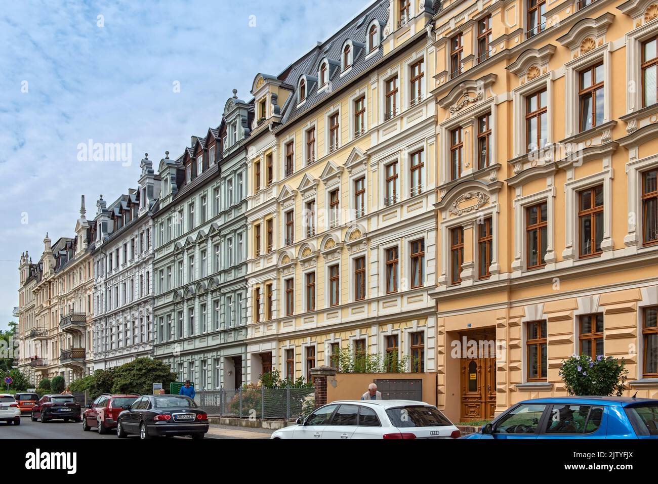 Augustastrasse, Görlitz (Goerlitz), Allemagne Banque D'Images