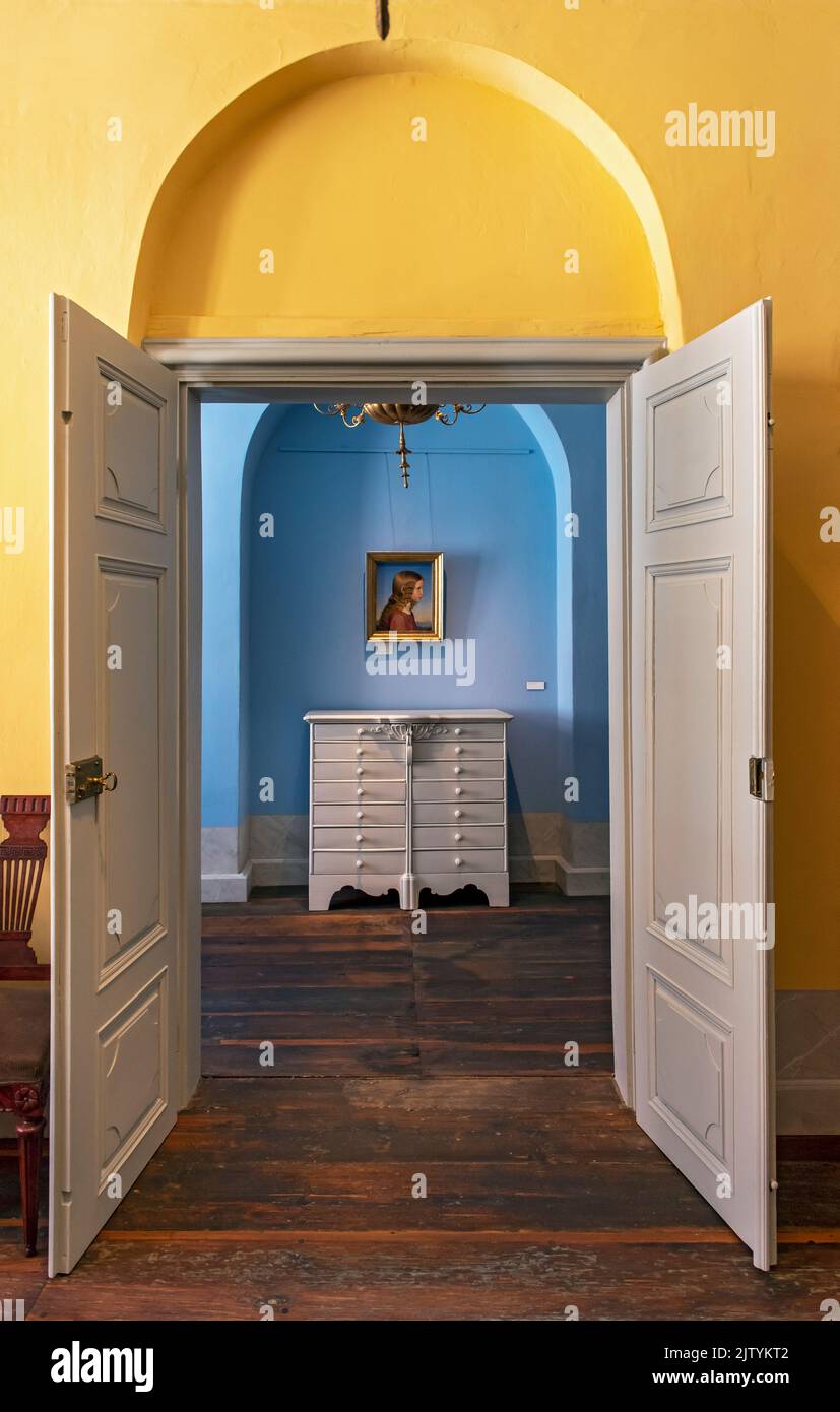 Musée d'Histoire culturelle intérieure (Kulturhistorische), Barockhaus, Görlitz (Goerlitz), Allemagne Banque D'Images