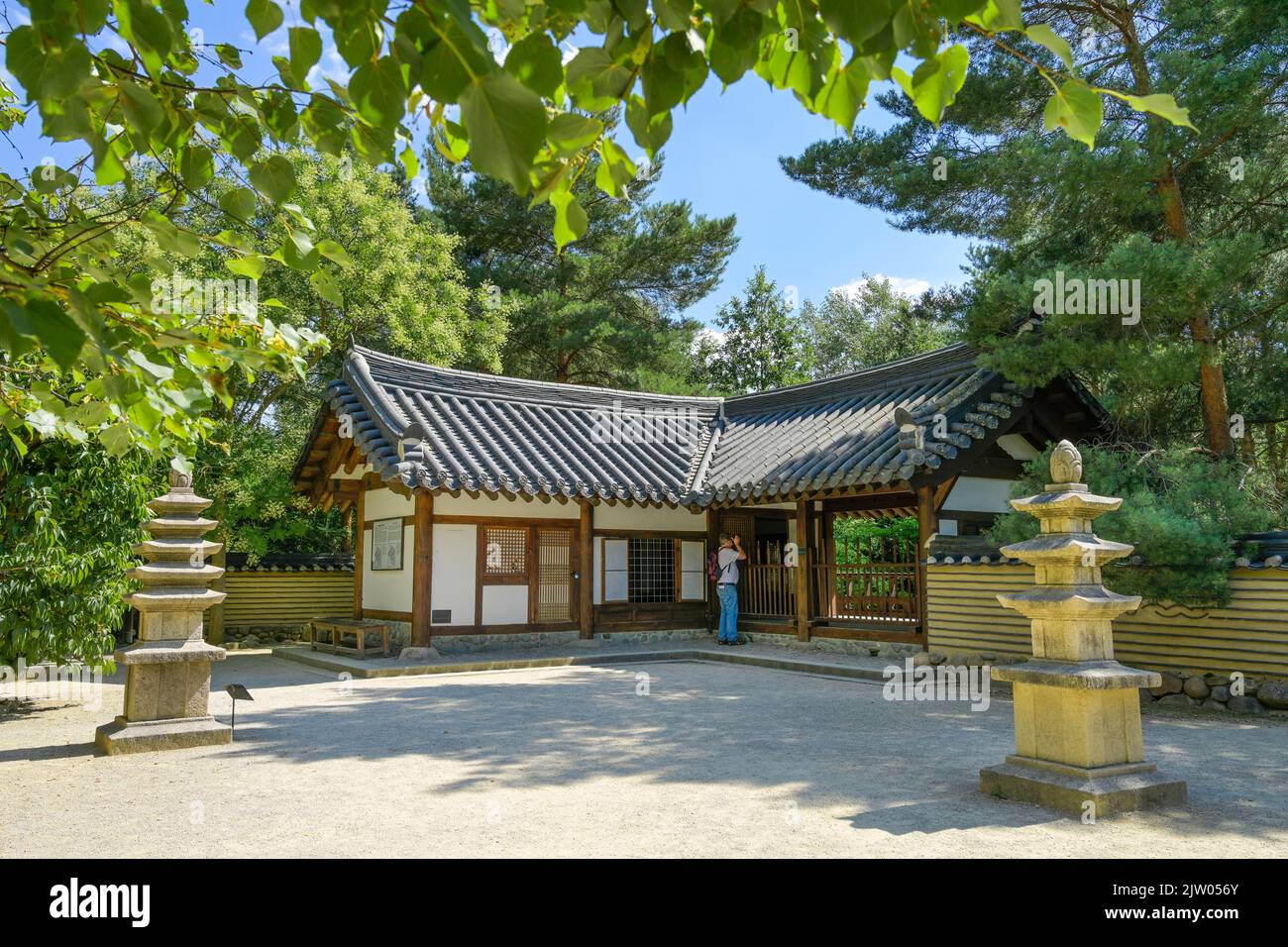 Koreanischer Garten, Gärten der Welt, Marzahn, Berlin, Allemagne Banque D'Images