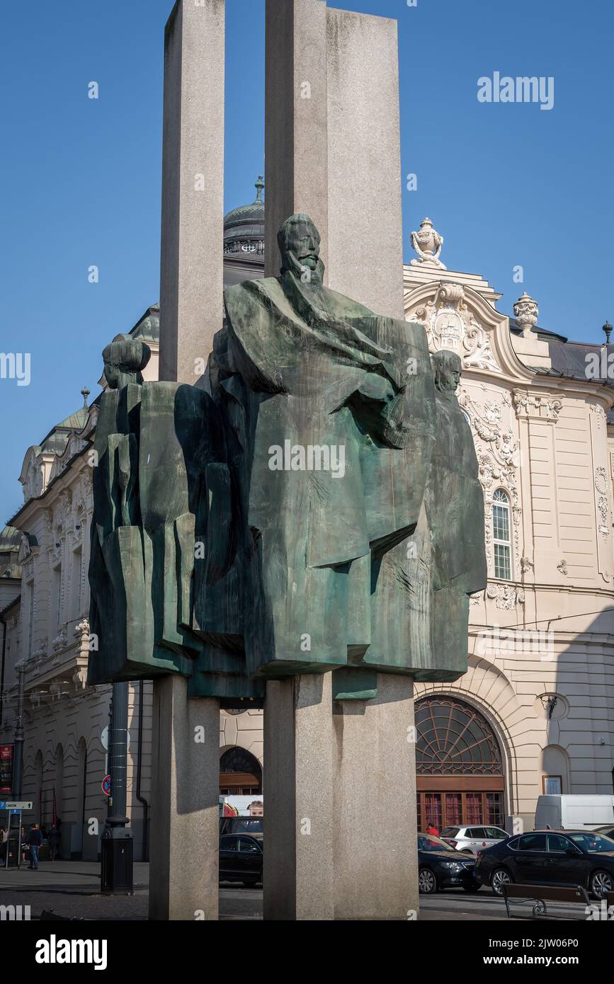 Ludovit Stur Monument par Tibor Bártfay, 1973 - Bratislava, Slovaquie Banque D'Images