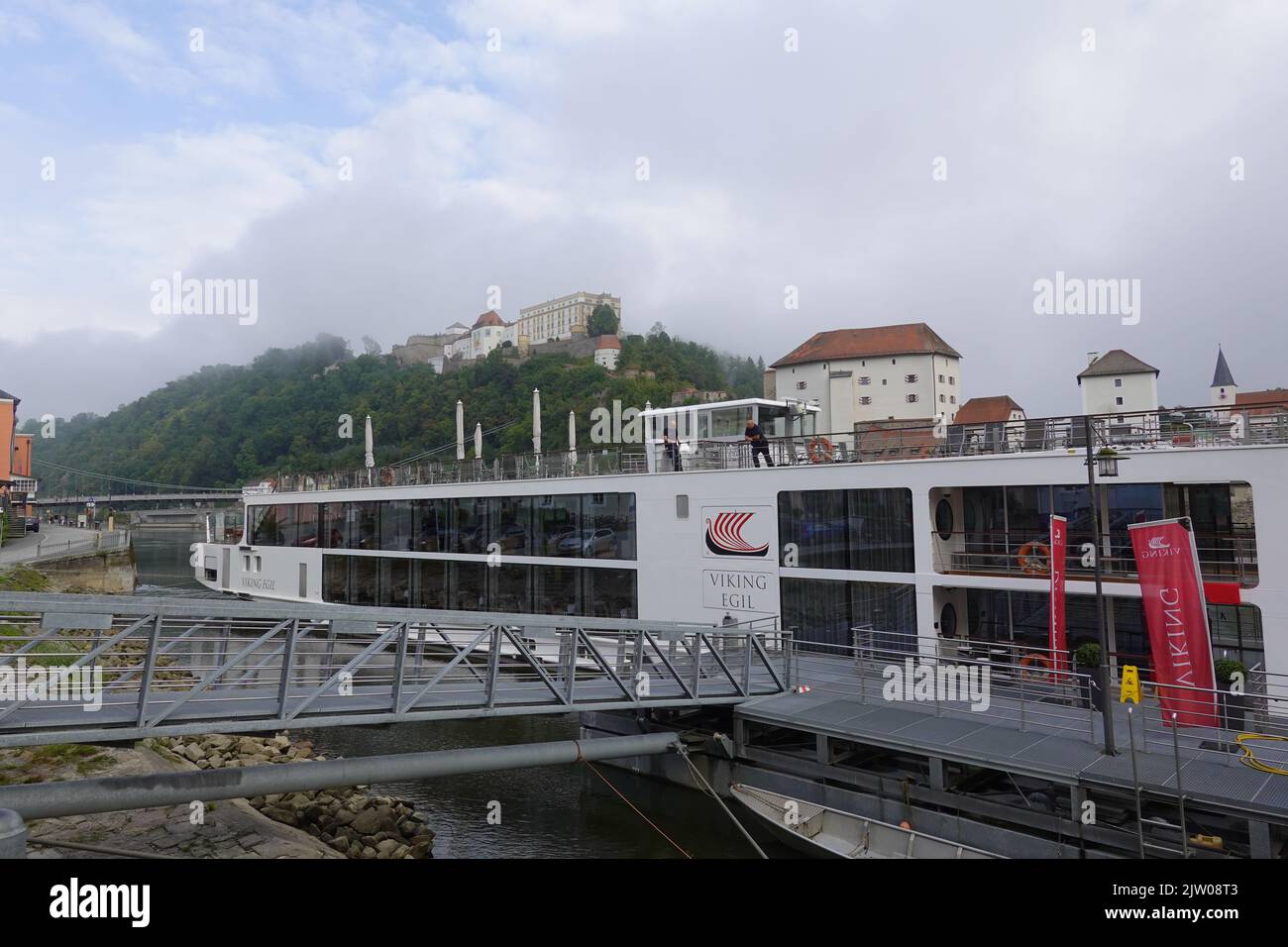 Château de Passau, Château de Veste Oberhaus, Passau, Bavière, Allemagne Banque D'Images