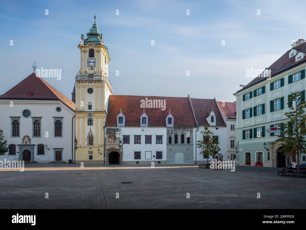 Ancien hôtel de ville sur la place principale - Bratislava, Slovaquie Banque D'Images