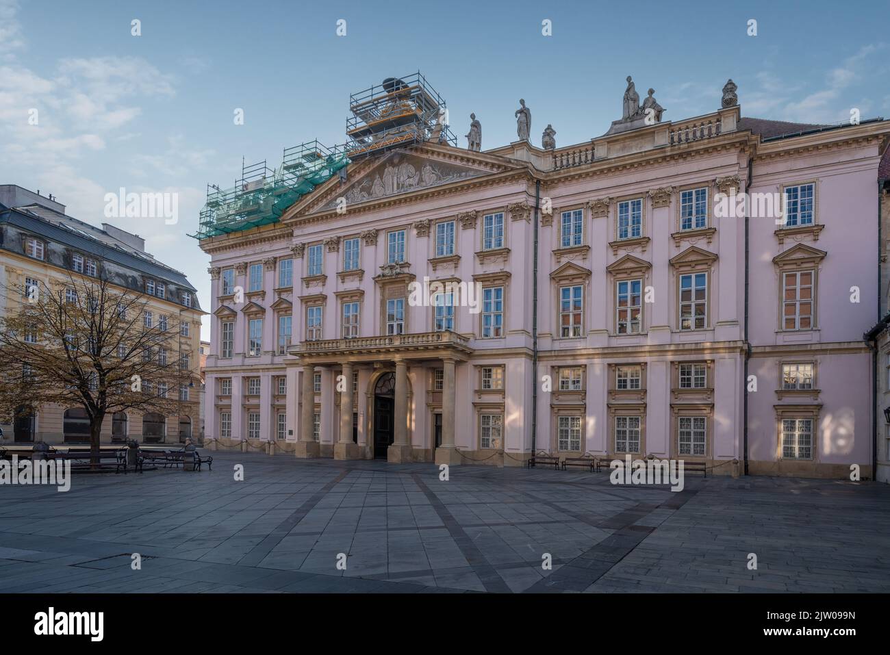 Palais des primates à la place des primates - Bratislava, Slovaquie Banque D'Images