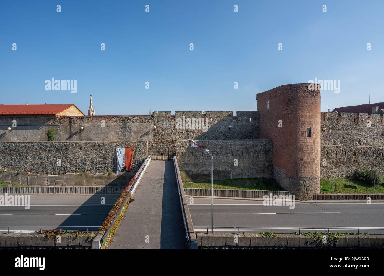 Vieux remparts médiévaux de Bratislava vieille ville - Bratislava, Slovaquie - Bratislava, Slovaquie Banque D'Images