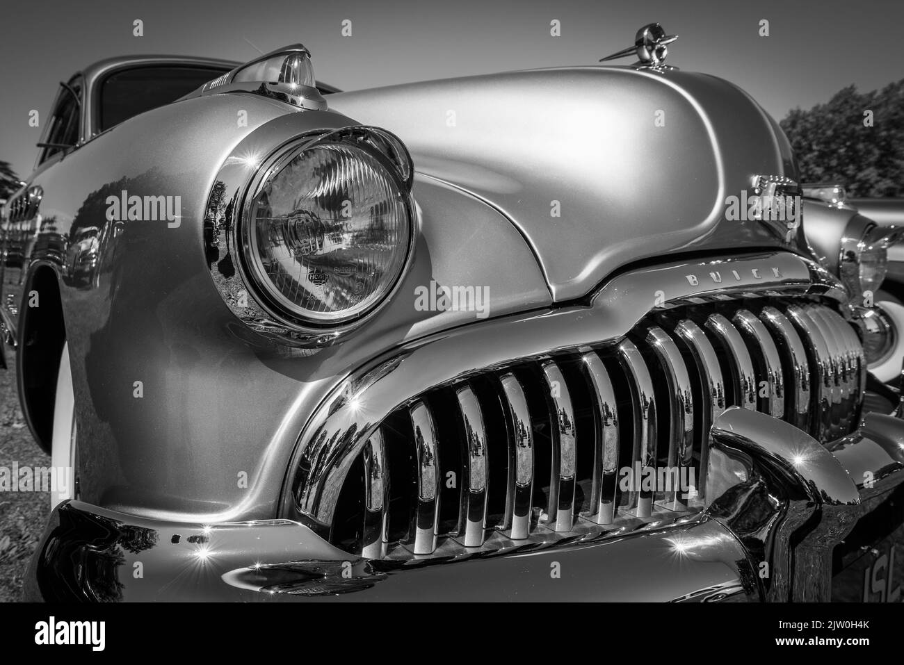 Le roadster Dynafloat 1949 de Buick, exposé au American Auto Club Rally of the Giants, qui s'est tenu au Palais de Blenheim le 10 juillet 2022 Banque D'Images