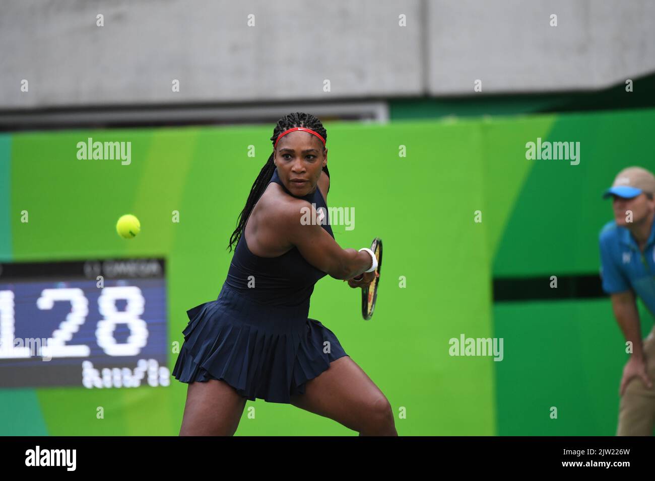 Rio de Janeiro, Brésil. 9 août 2016 Serena Williams dit Au revoir au tennis à l'âge de 40 ans. Banque D'Images