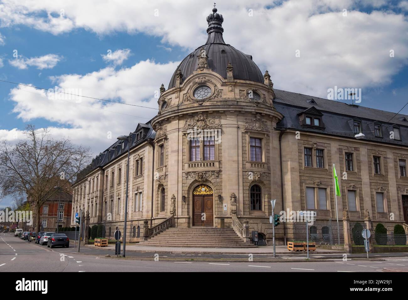 Palais de justice, Tribunal de district et de comté, Landau, Palatinat, Rhénanie-Palatinat, Allemagne Banque D'Images