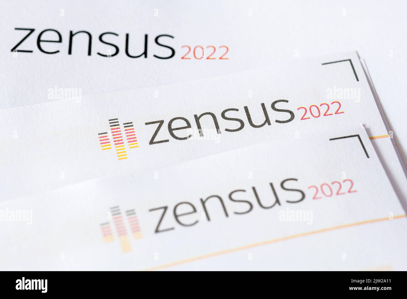 Questionnaire pour le Recensement du bâtiment et du logement, Recensement de 2022, Recensement de la population, documents Banque D'Images