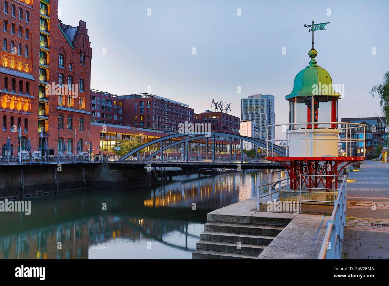 Ancien phare du Musée maritime international de Hambourg, Hambourg, Allemagne Banque D'Images
