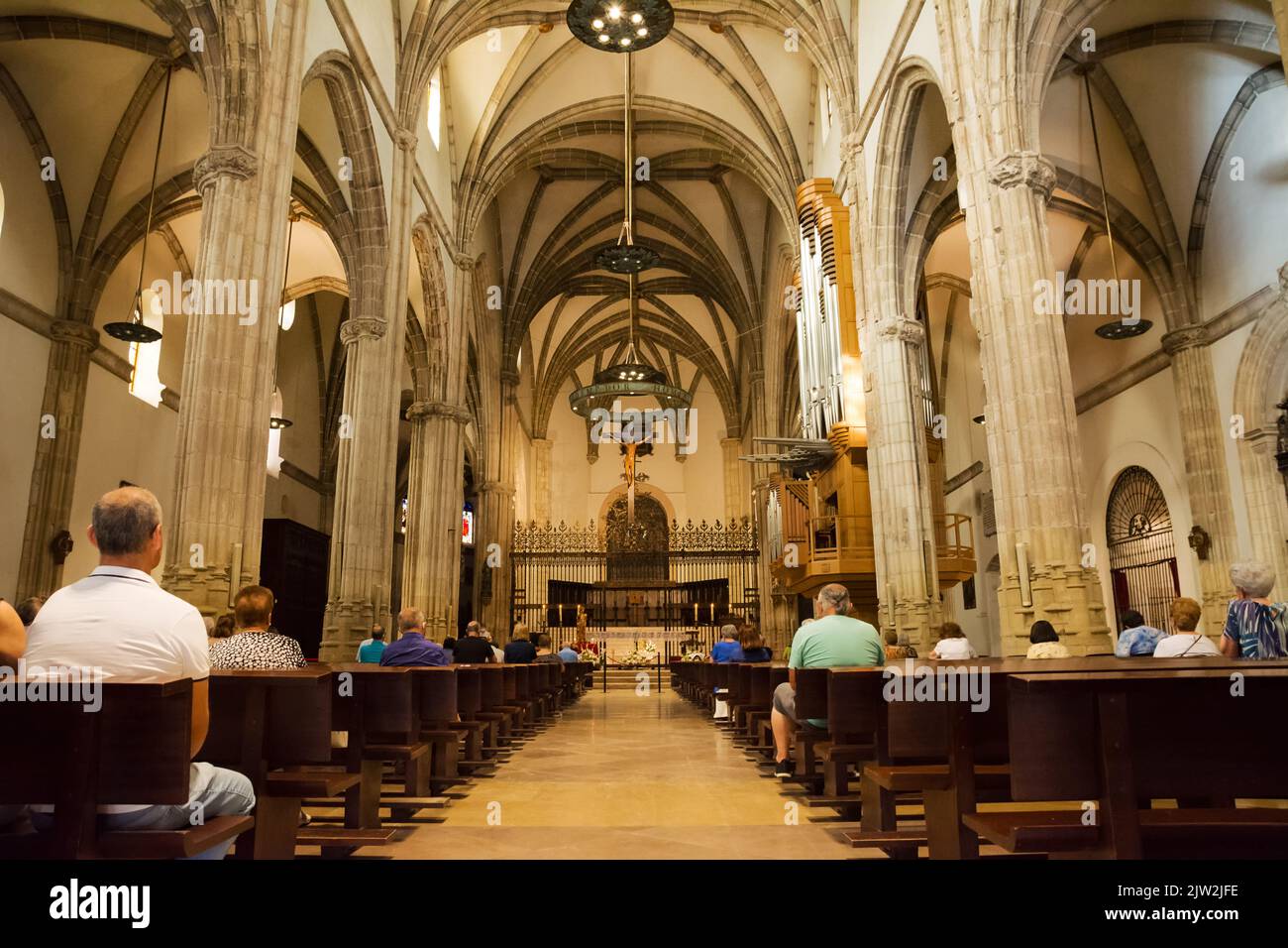 Alcala de Henares, Espagne - 18 juin 2022 : intérieur de la cathédrale de la magistrature des Saints Justo et Pasteur d'Alcalá de Henares Banque D'Images