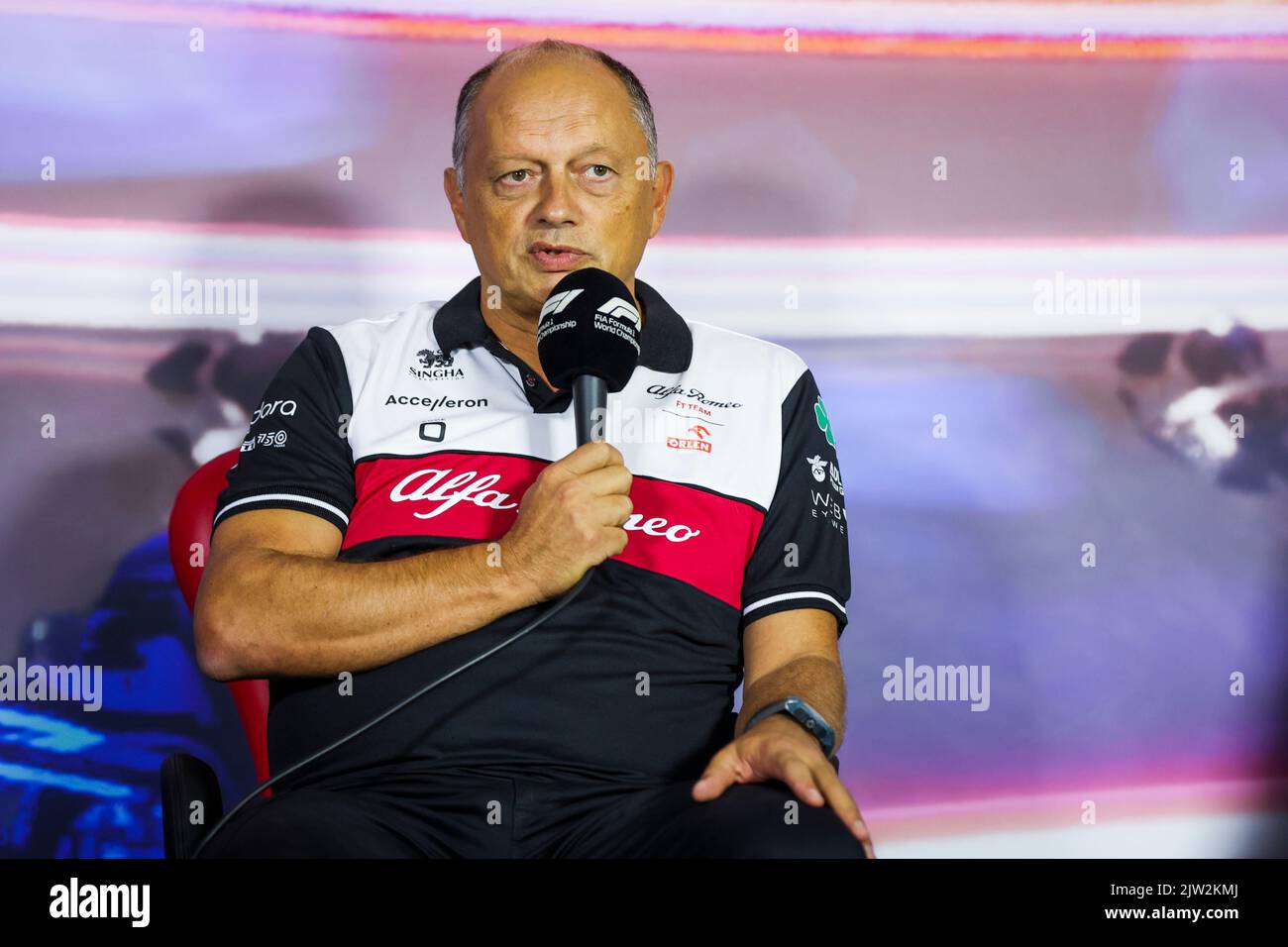 VASSEUR Frederic (fra), Team principal d'Alfa Romeo F1 Team ORLEN, portrait, conférence de presse principale de l'équipe lors du Grand Prix de Hollande de Formule 1 Heineken 2022, 15th tour du Championnat du monde de Formule 1 de la FIA 2022 de 2 septembre à 4, 2022 sur le circuit de Zandvoort, aux pays-Bas, Belgique - photo Antonin Vincent / DPPI Banque D'Images