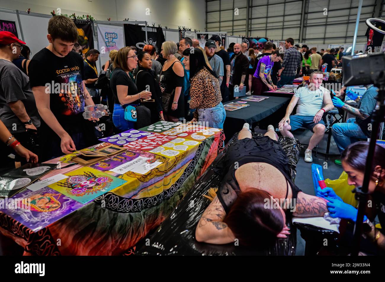 Londres, Royaume-Uni . 03rd septembre 2022. Le Big London Tattoo Show a eu lieu à Excel London, Londres, Royaume-Uni. - 3rd septembre 2022. Crédit : voir Li/Picture Capital/Alamy Live News Banque D'Images