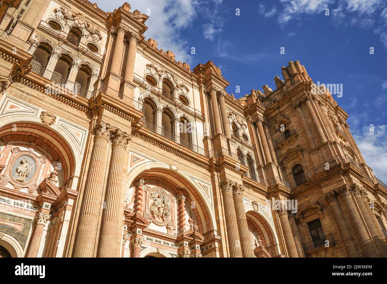 La Cathédrale de l'Incarnation (Catedral de la Encarnation), Malaga, Andalousie, espagne. Banque D'Images
