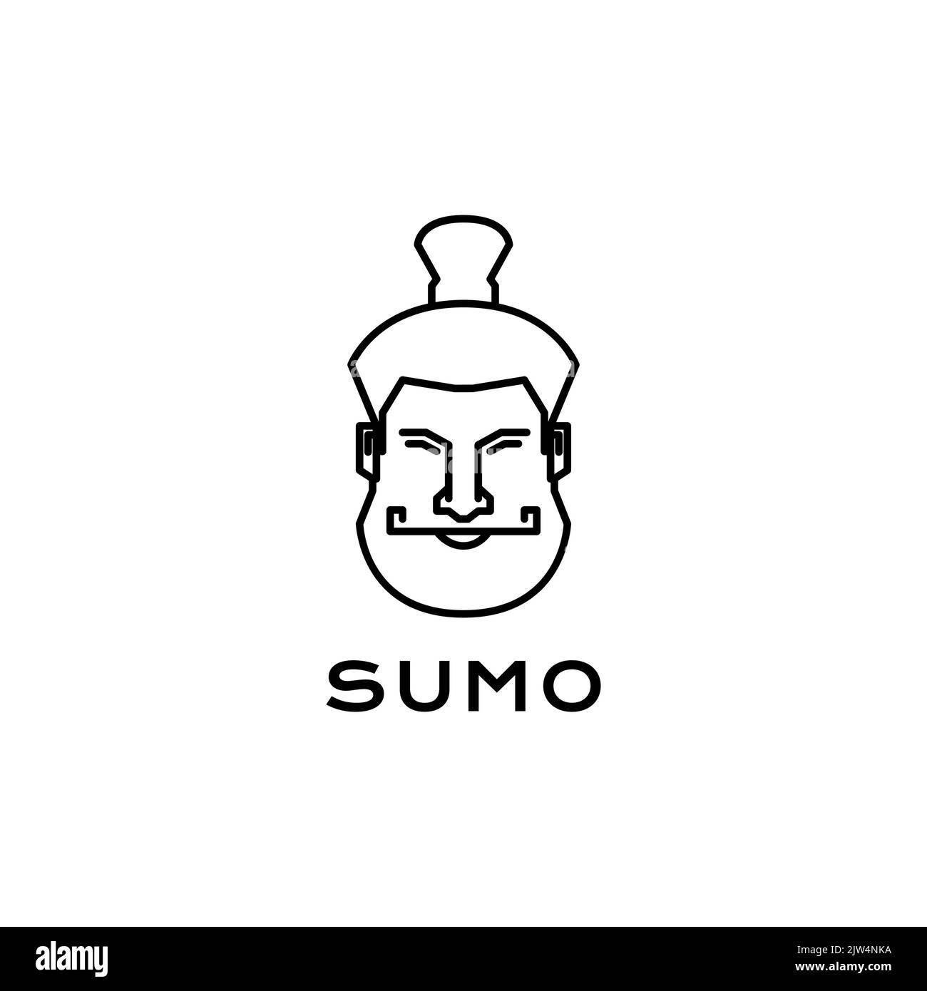 vecteur de conception du logo master sumo Illustration de Vecteur