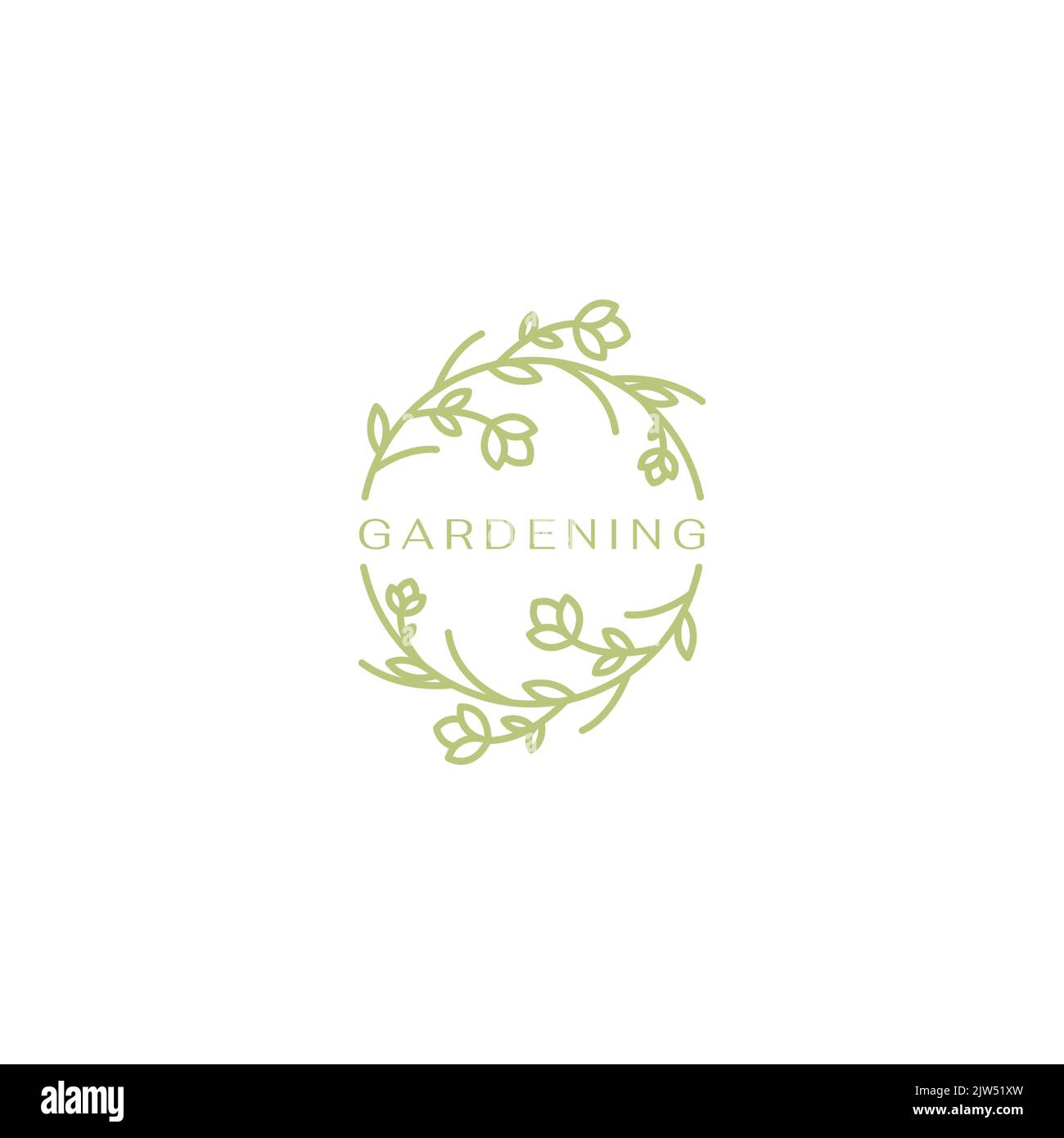 cercle ying yang fleur feuilles logo design Illustration de Vecteur