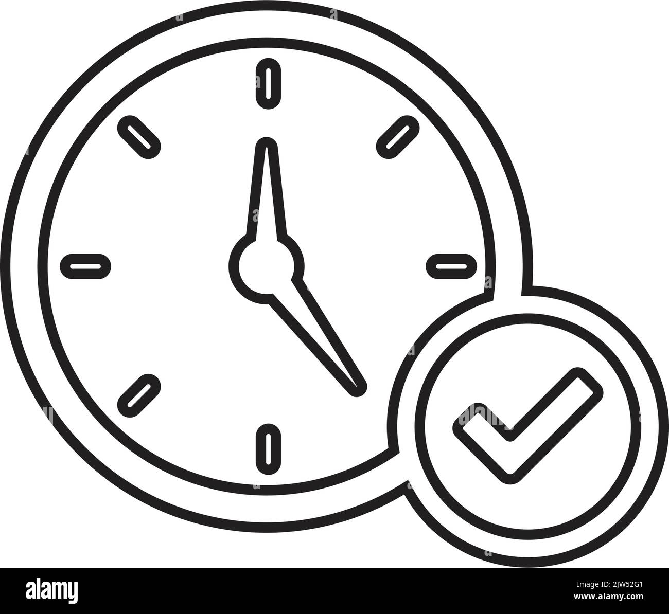 Icône heures, ponctualité, heure - fichier EPS vectoriel simple modifiable. Illustration de Vecteur