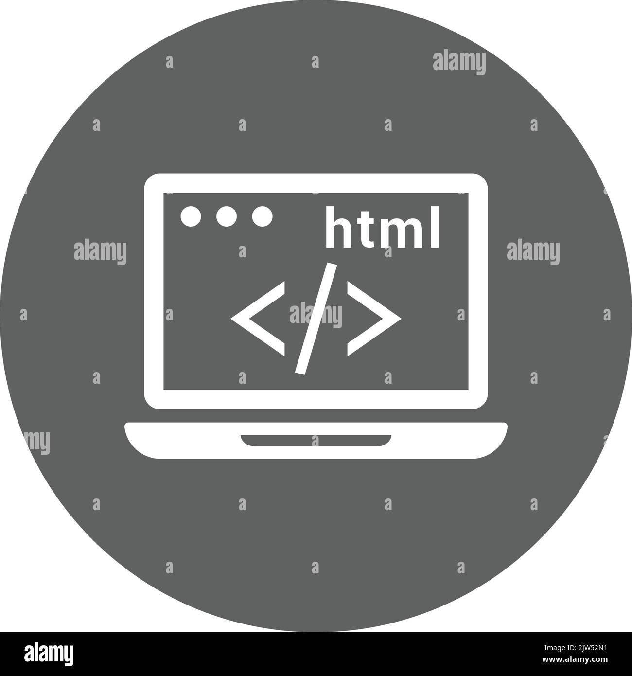 Code, codage, icône html - fichier EPS vectoriel. Utilisation parfaite pour les supports d'impression, le Web, les images de stock, l'utilisation commerciale ou tout type de projet de conception. Illustration de Vecteur