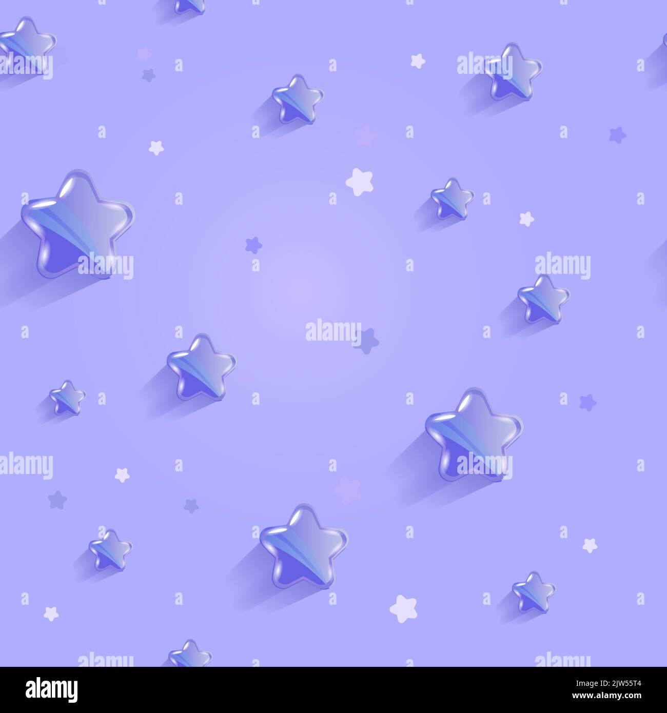 Motif vectoriel bleu sans couture avec 3D étoiles idéal pour les filles et les garçons. Motif en étoile. Imprimé amusant pour bébé. Arrière-plan simple. Illustration vectorielle avec petite Illustration de Vecteur