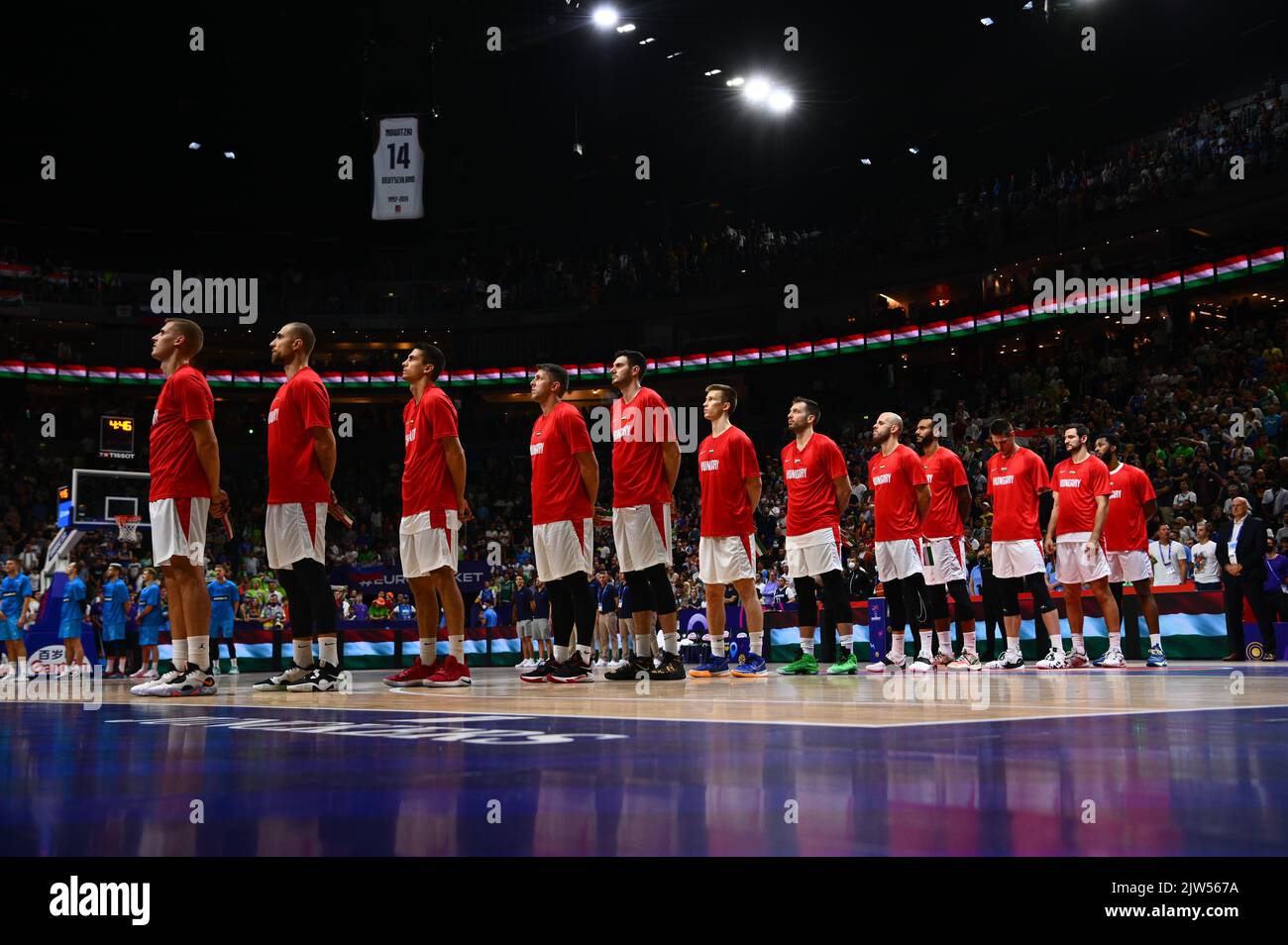 COLOGNE, ALLEMAGNE 1 SEPTEMBRE 2022 Le match de basketball de l