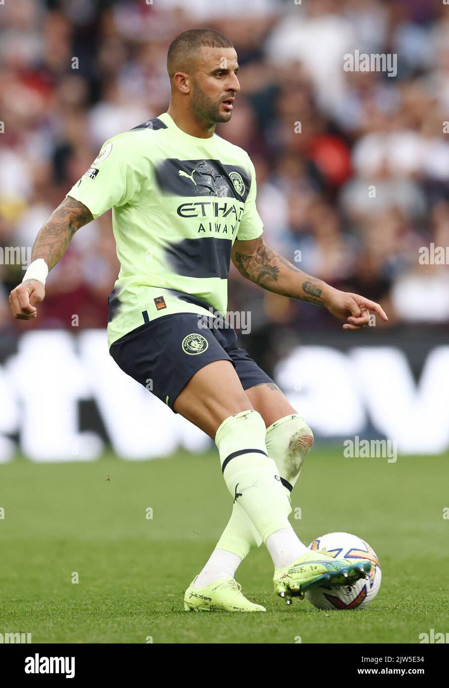 Birmingham, Angleterre, le 3rd septembre 2022. Kyle Walker de Manchester City pendant le match de la Premier League à Villa Park, Birmingham. Le crédit photo doit être lu : Darren Staples / Sportimage Banque D'Images