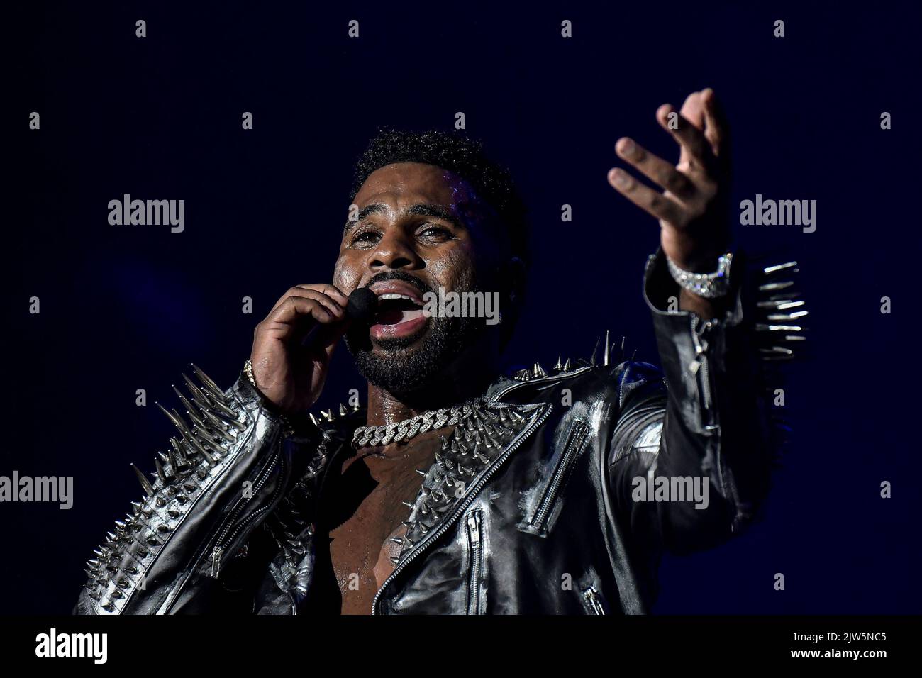 Rio de Janeiro, Brésil. 03rd septembre 2022. RJ - Rio de Janeiro - 09/03/2022 - ROCK À RIO 2022, DEUXIÈME JOUR - le chanteur américain Jason Derulo lors d'une représentation à la World Stage of Rock à Rio 2022, dans la ville de Rock au Parc olympique, zone ouest de Rio de Janeiro . L'édition 2022 du Rock in Rio aura lieu entre 2 septembre à 4th et 8 septembre à 11th, 2022. Photo: Thiago Ribeiro/AGIF/Sipa USA crédit: SIPA USA/Alay Live News Banque D'Images