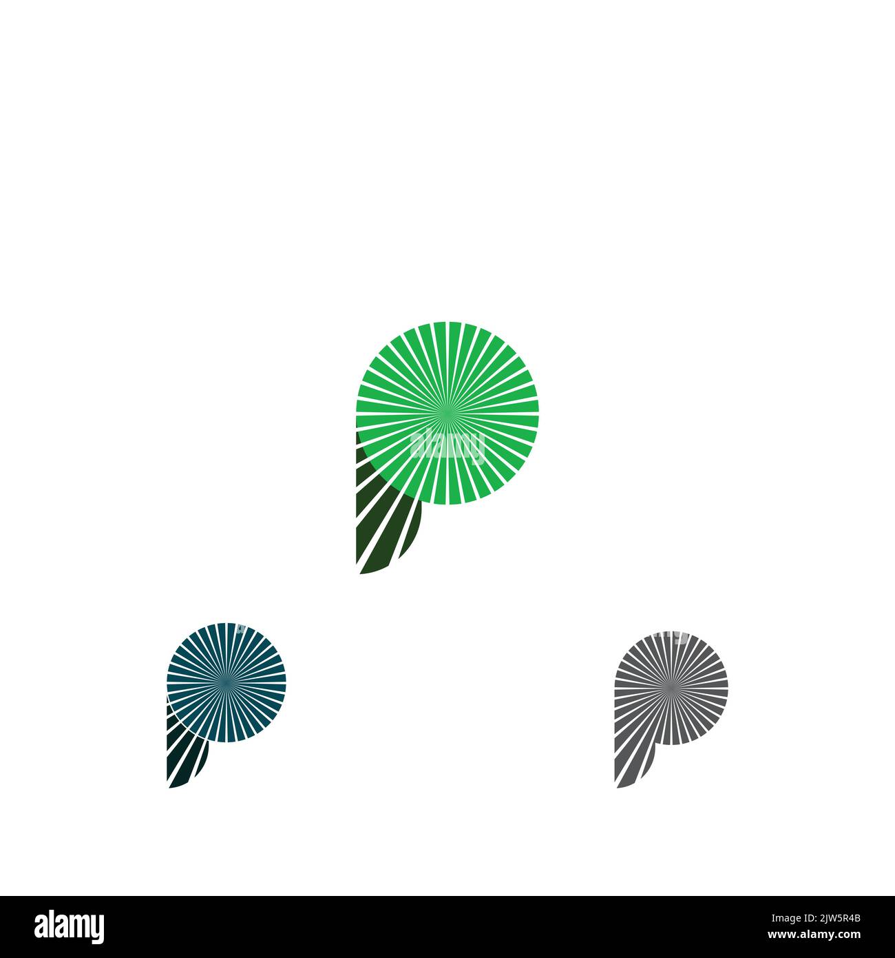 P, PP, abstrait initiale monogramme lettre alphabet logo design Illustration de Vecteur