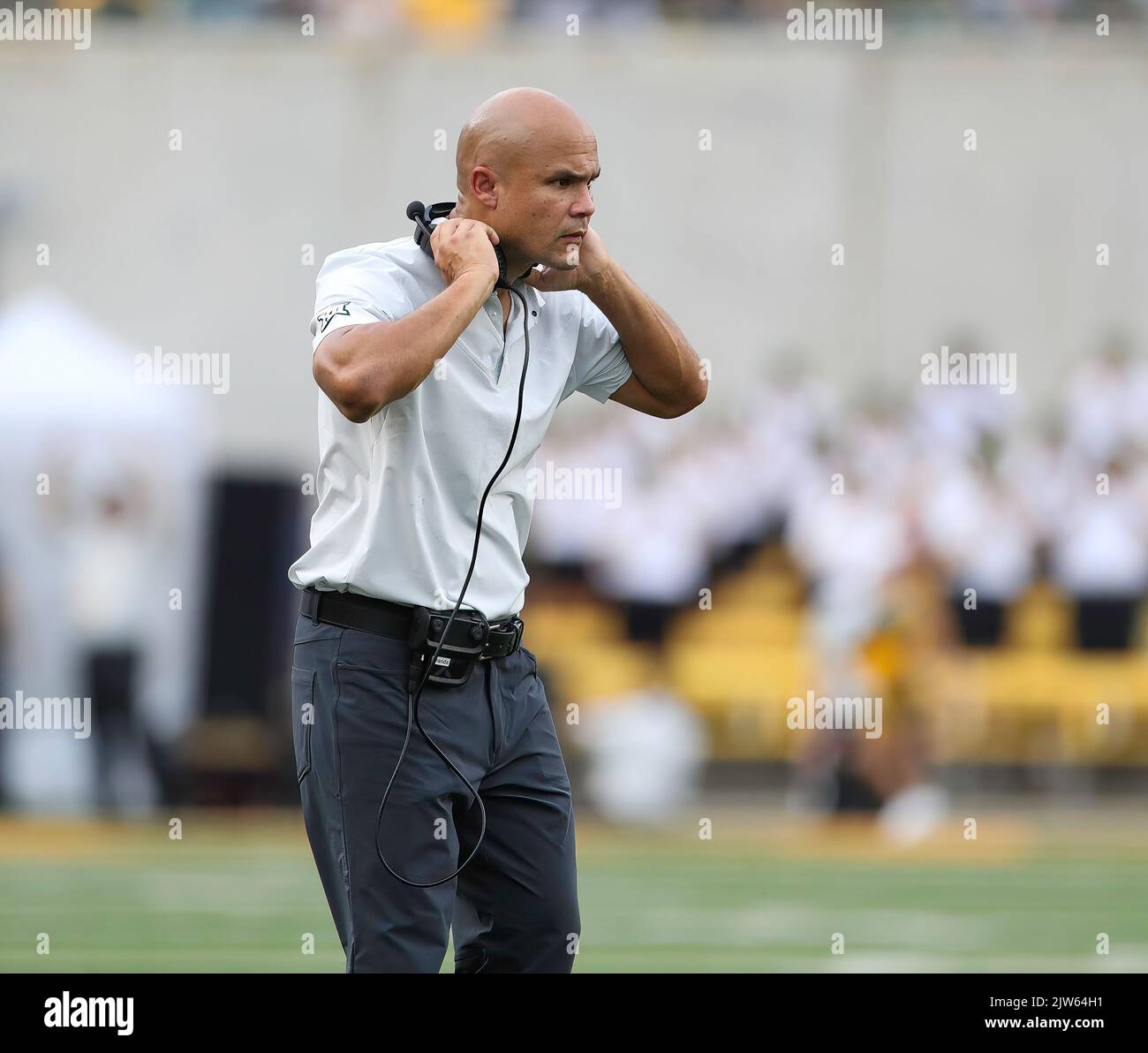 3 septembre 2022: Dave Aranda, entraîneur-chef de Baylor, lors d'un match de football universitaire entre Baylor et Albany à Waco, Texas, le 3 septembre 2022. (Image de crédit : © Scott Coleman/ZUMA Press Wire) Banque D'Images