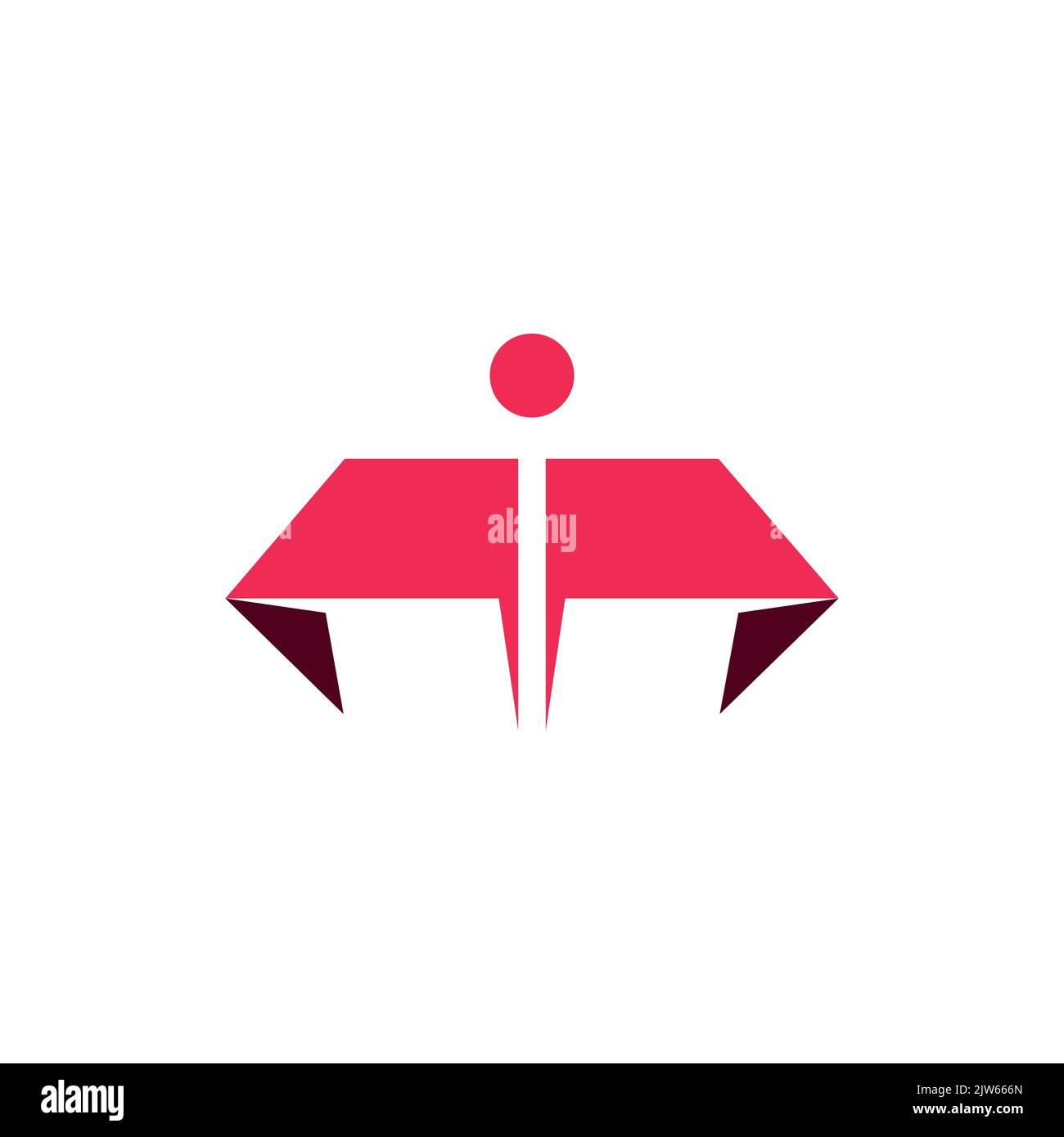 Lettre M People logo d'entreprise icône vecteur graphique design Illustration de Vecteur