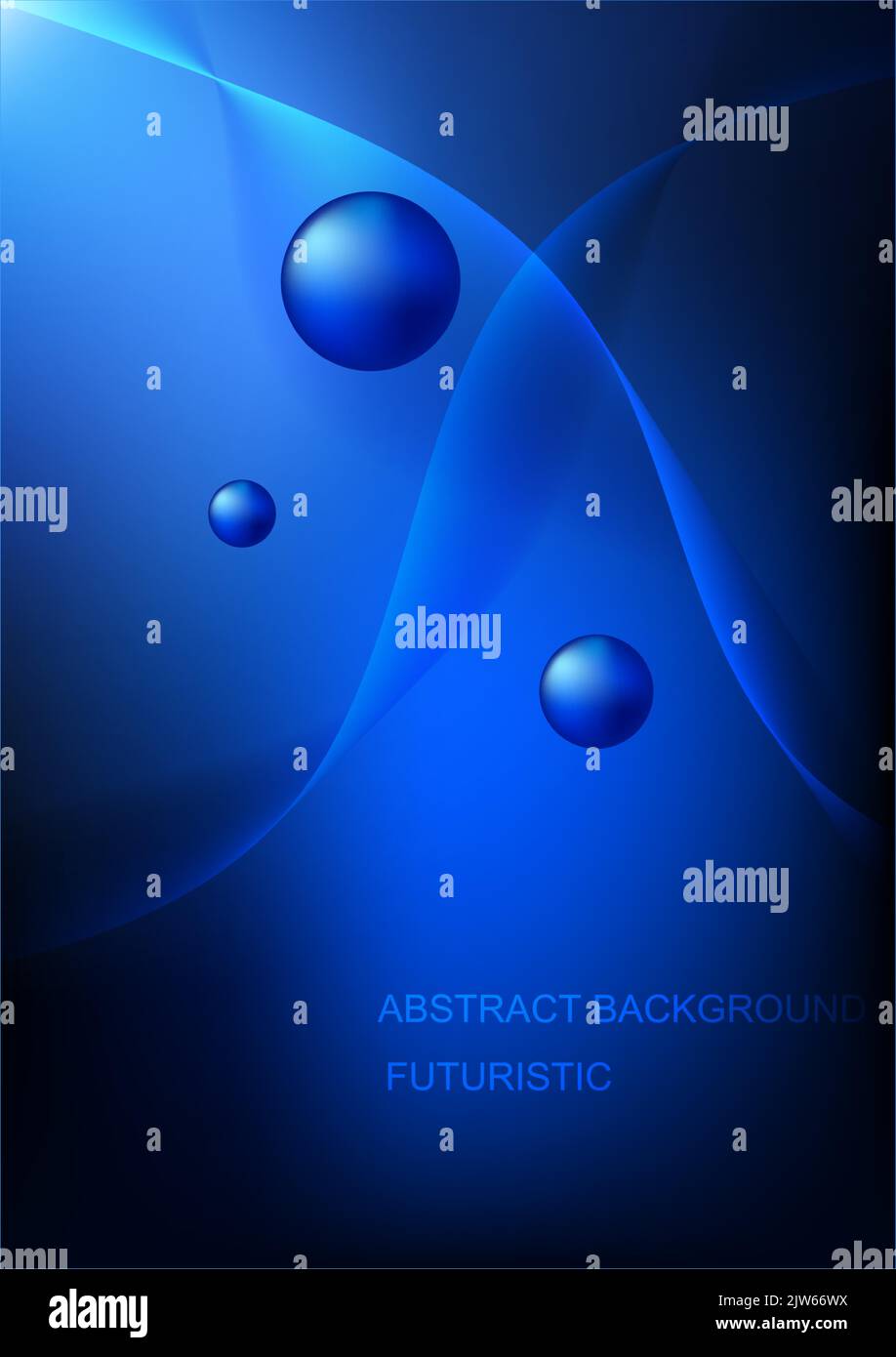 résumé arrière-plan graphiques design liquide style bleu couleur vecteur illustration Illustration de Vecteur
