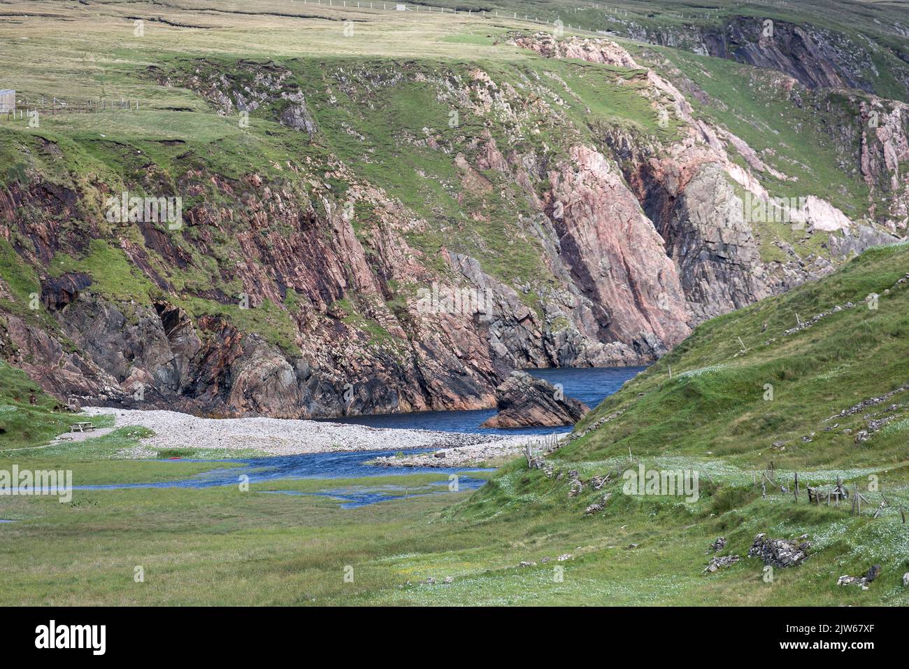 Camas na h-Airde à Gallan Head, Aid Uig, Uig, Isle of Lewis, Hebrides extérieures, Écosse, Royaume-Uni Banque D'Images